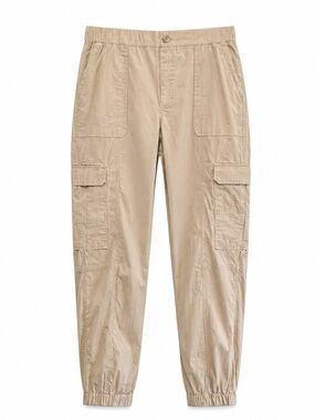 Reitmans Tan Cuffed Ankle Cargo Jogger Pants – Size Large LONG Inseam NWoT